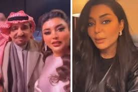 شاهد اول ظهور للفنان عبدالله السدحان وزوجته في حفل يوم التأسيس